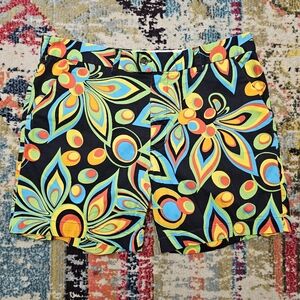 Loudmouth Golf Shorts Mens Size 38 Shagadelic Floral Psychedelic Geometric 11"